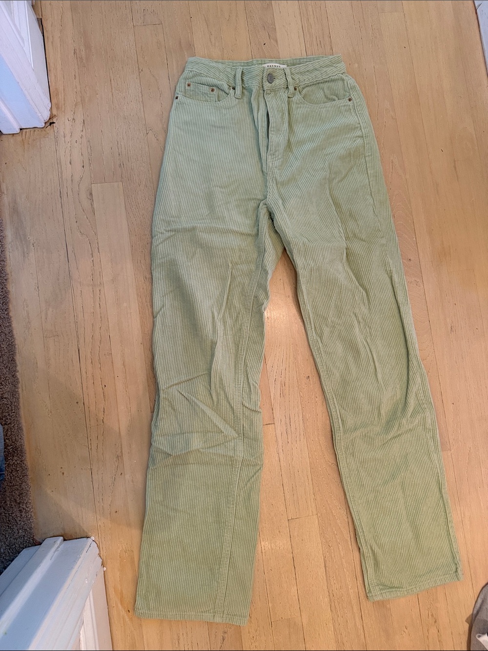 PacSun Women's Sage Green 90’s Boyfriend Corduroy Pants